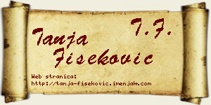 Tanja Fišeković vizit kartica